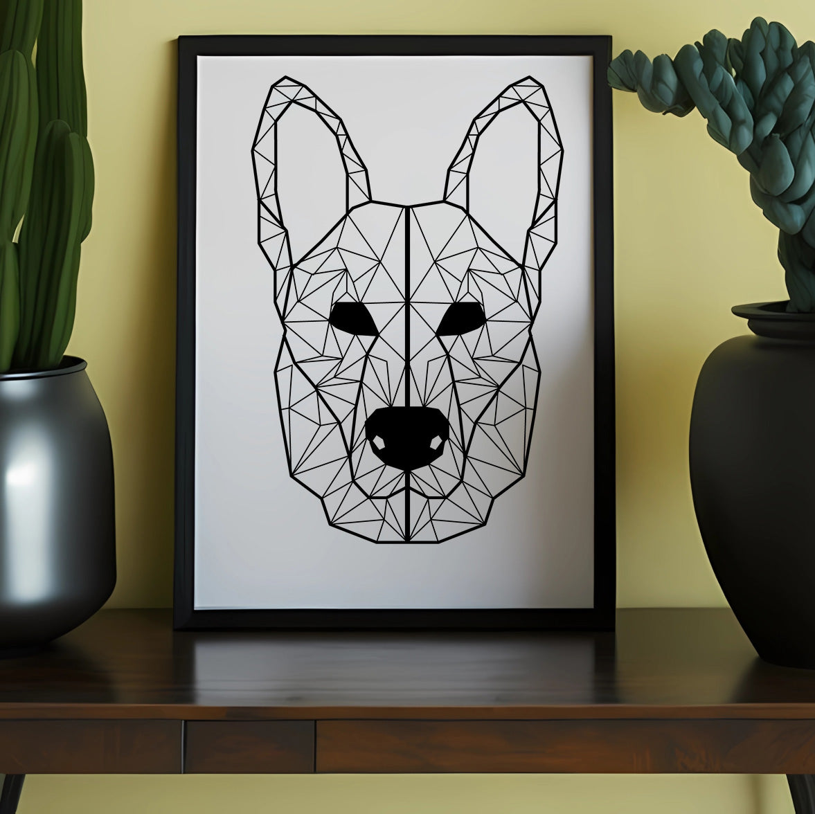 Framed Geometric style Poster